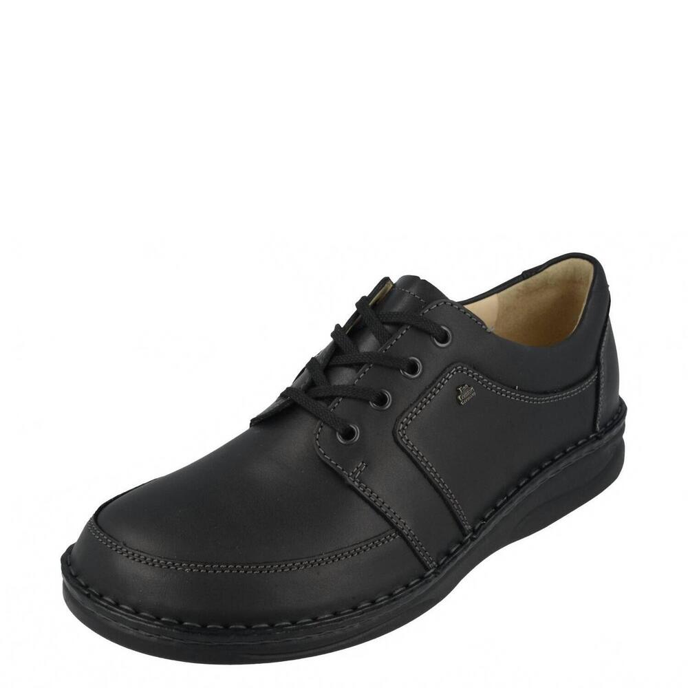 NEW FINN COMFORT men's norwich montana lace-up shoes in black